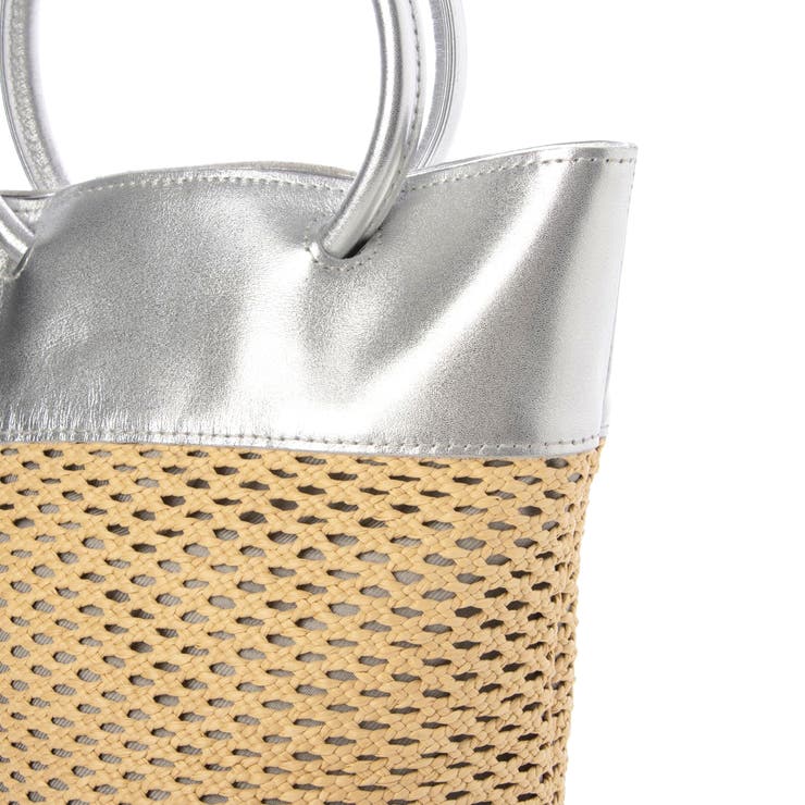 ペルケ perche / エステルメッシュ・牛革丸手2wayバケツバッグ | UNBILLION | 詳細画像15 