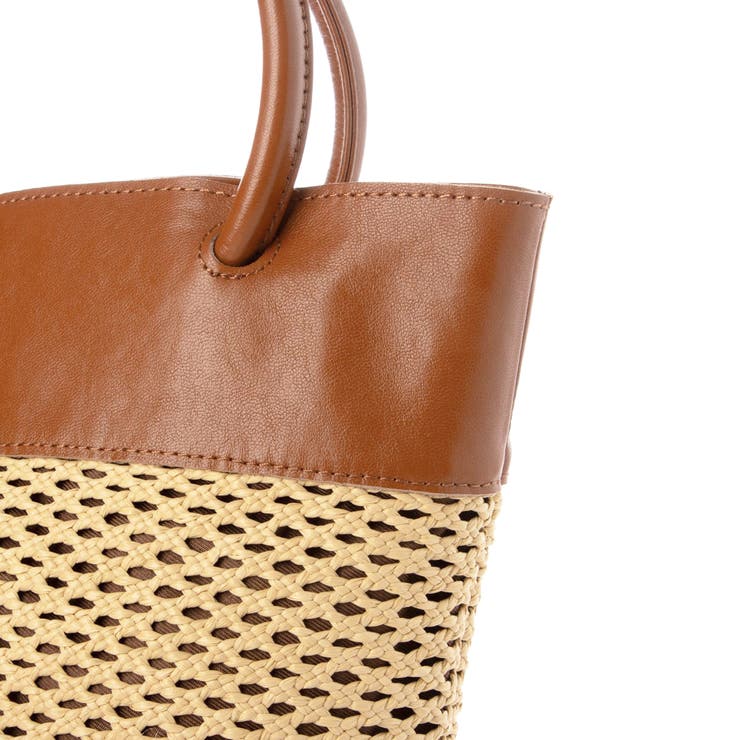 ペルケ perche / エステルメッシュ・牛革丸手2wayバケツバッグ | UNBILLION | 詳細画像21 