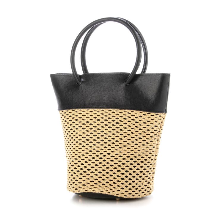 ペルケ perche / エステルメッシュ・牛革丸手2wayバケツバッグ | UNBILLION | 詳細画像5 