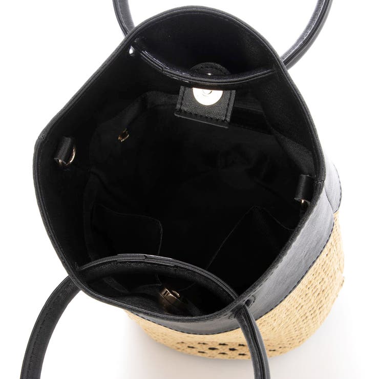 ペルケ perche / エステルメッシュ・牛革丸手2wayバケツバッグ | UNBILLION | 詳細画像8 