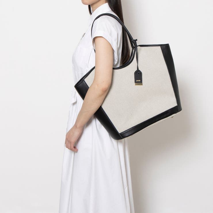 ペルケ perche / キャンバス・牛革トリミングトート | UNBILLION | 詳細画像7 