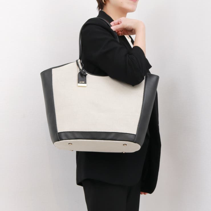 ペルケ perche / キャンバス・牛革トリミングトート | UNBILLION | 詳細画像8 