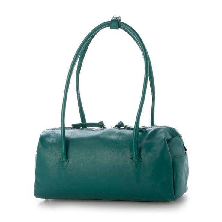 グリーン | ペルケ perche / ソフトレザーワイドボストントート | UNBILLION