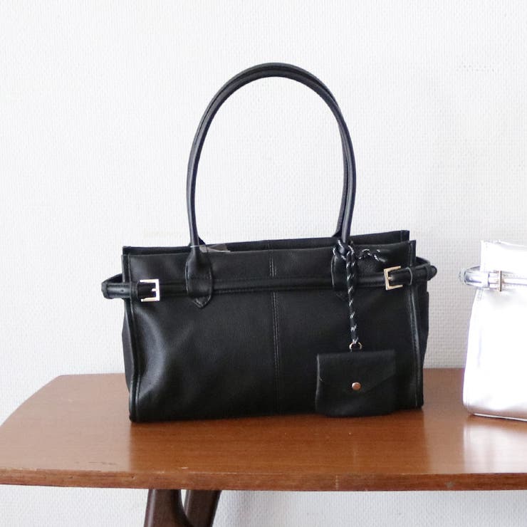 ブラック | ペルケ perche / 牛革×ナイロンランドスケープトート | UNBILLION