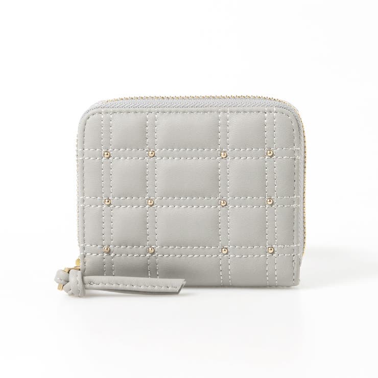 ライトグレー | ペルケ perche / シープボックスキルト・ジャバラカードウォレット | UNBILLION
