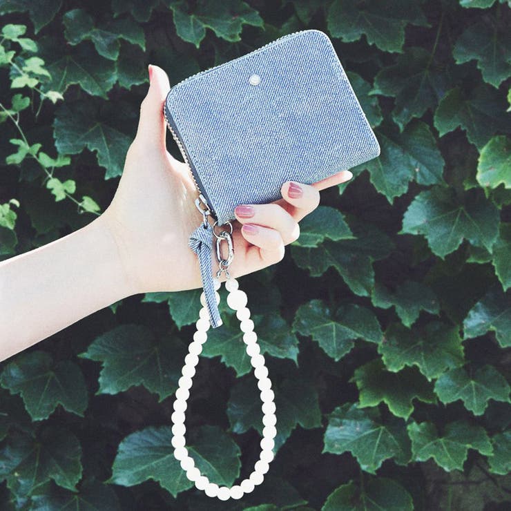 ペルケ perche / パール調ストラップ・ジャバラカードウォレット | UNBILLION | 詳細画像1 