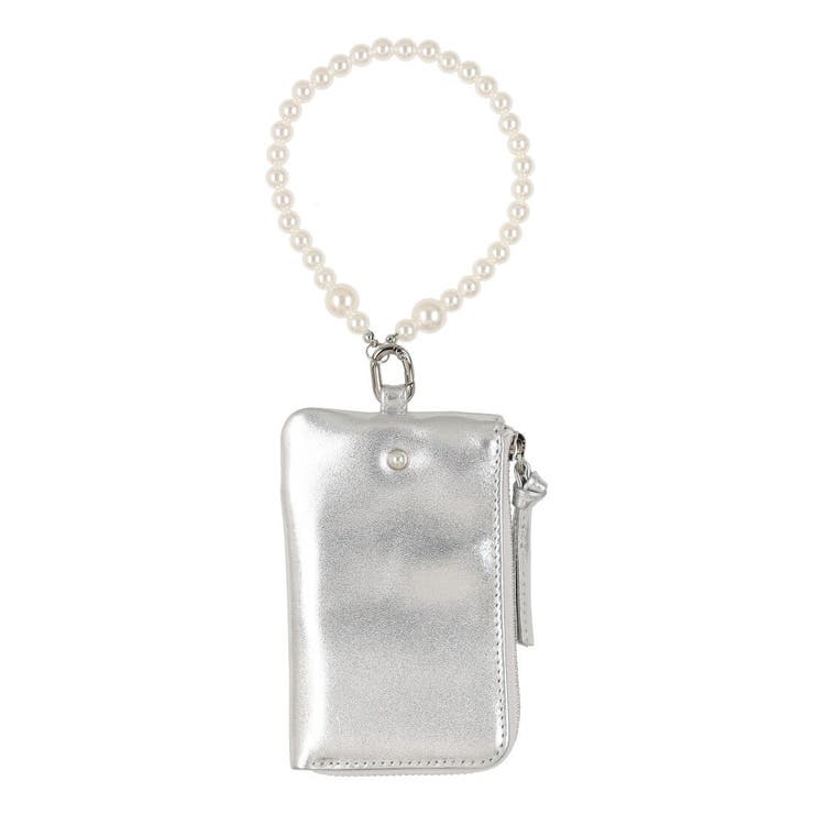 シルバー | ペルケ perche / パール調ストラップ・マルチケース | UNBILLION