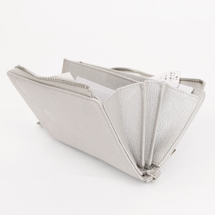 ペルケ perche / ドット型押しL字ロングストラップウォレット[品番