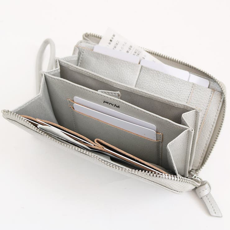 ペルケ perche / ドット型押しL字ロングストラップウォレット | UNBILLION | 詳細画像6 