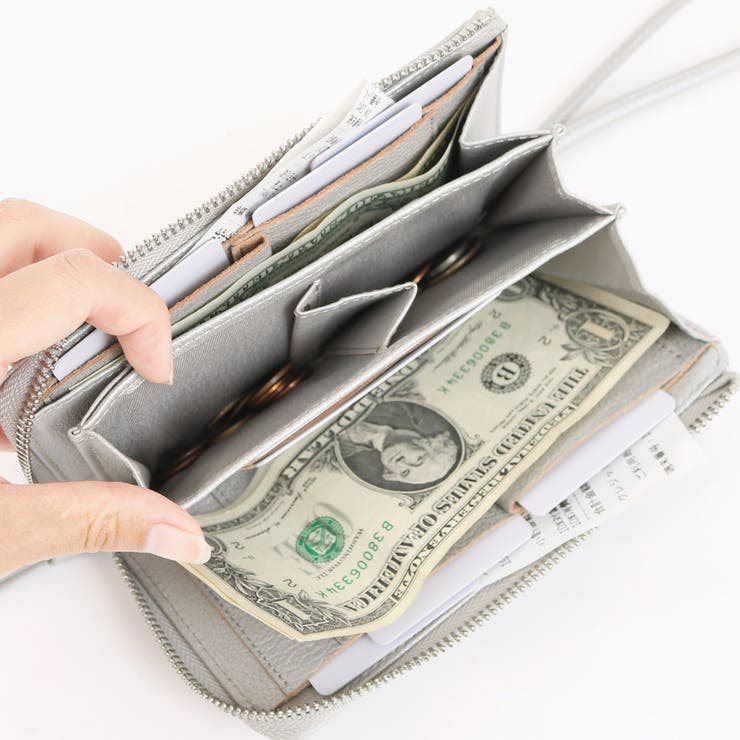 ペルケ perche / ドット型押しL字ロングストラップウォレット | UNBILLION | 詳細画像8 