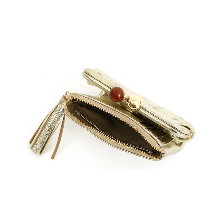 ペルケ perche / サクラ・スタッズ・アクリル玉がま口2つ折り財布 | UNBILLION | 詳細画像23 
