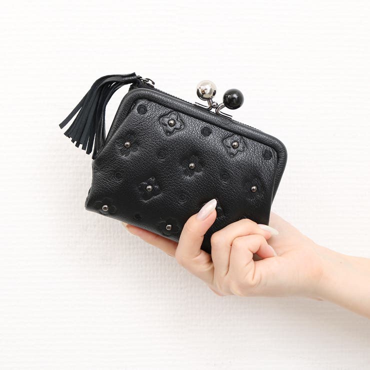 ペルケ perche / サクラ・スタッズ・アクリル玉がま口2つ折り財布 | UNBILLION | 詳細画像48 