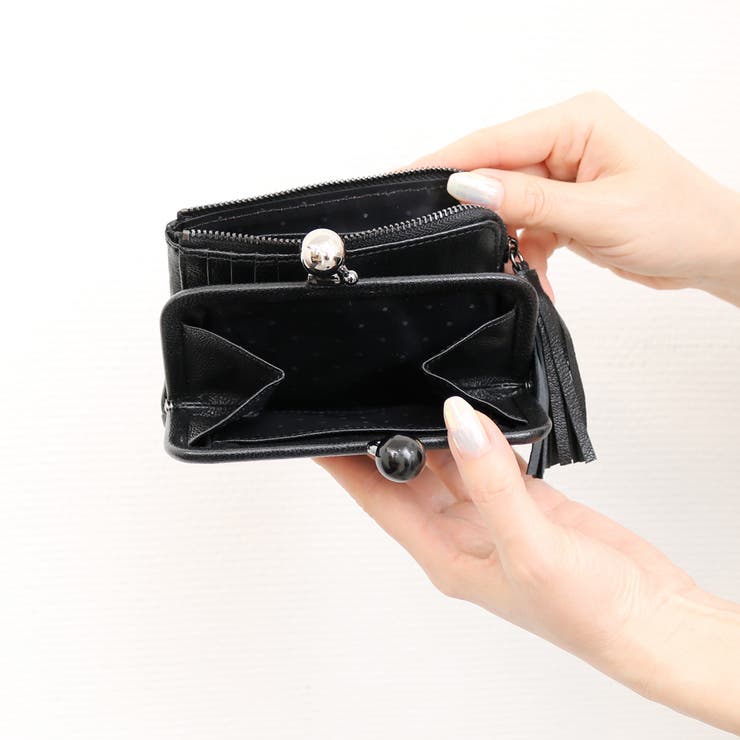 ペルケ perche / サクラ・スタッズ・アクリル玉がま口2つ折り財布 | UNBILLION | 詳細画像49 