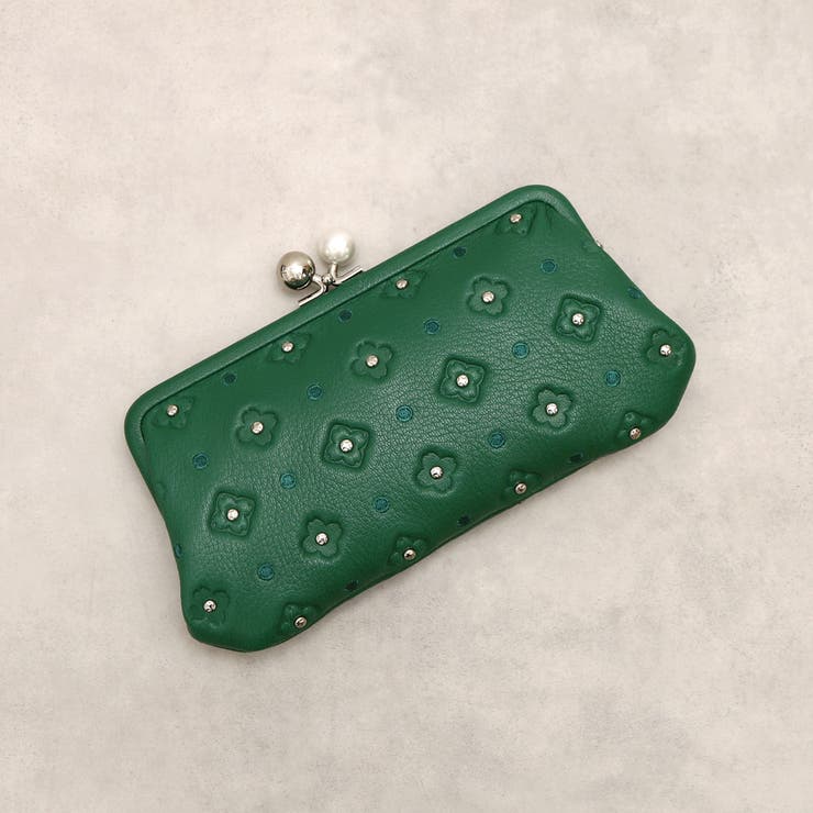 ペルケ perche / サクラ・スタッズ・アクリル玉がま口長財布 | UNBILLION | 詳細画像1 