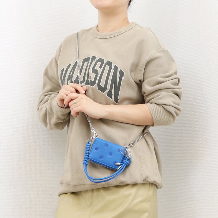 ペルケ perche / ドット刺繍ジャバラチャームウォレットショルダー | UNBILLION | 詳細画像1 