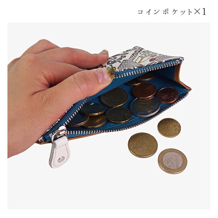 二つ折り財布カード入れボックス小銭入れ小銭入れありロングウォレットコンパクトレディース婦人上品本革日本製手染め文庫革手描き国産かわいいポップボトルシリーズ友禅文庫