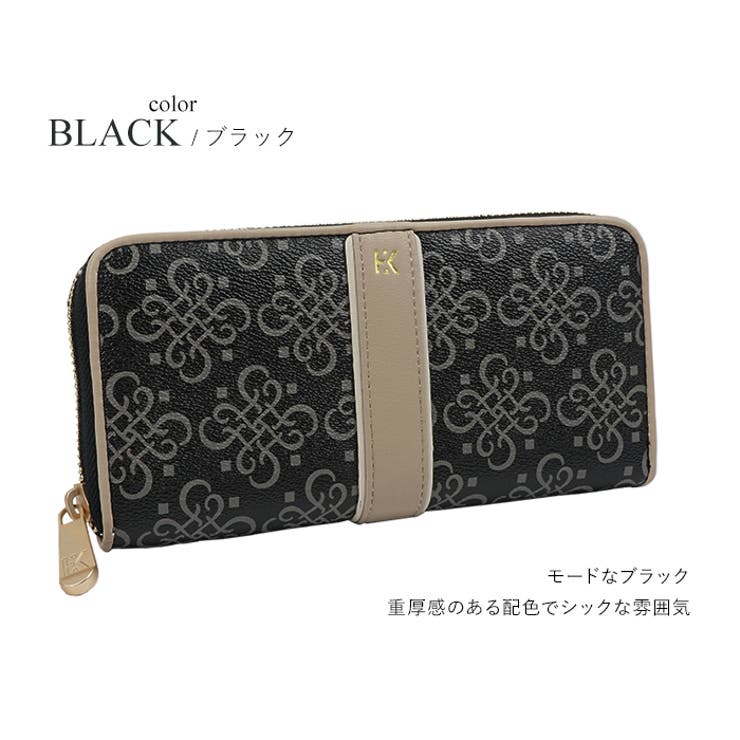 ヒロコ コシノ ラウンドファスナー長財布[品番：EMNB0001346]｜e
