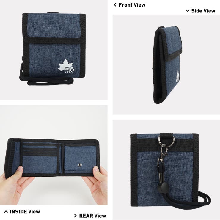 LOGOSPark ネックウォレット 二つ折り財布[品番：EMNB0001177]｜e-mono  men（イーモノメン）のメンズファッション通販｜SHOPLIST（ショップリスト）