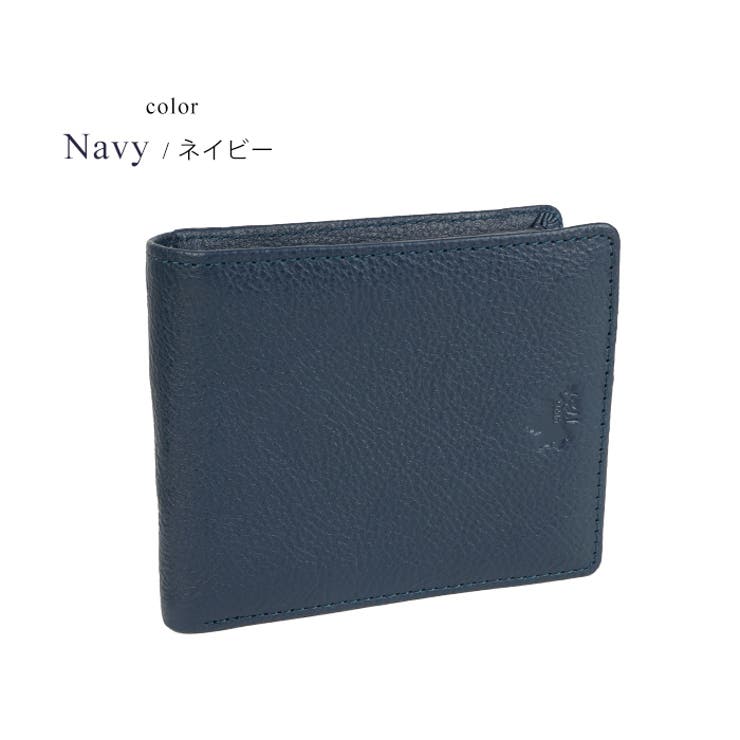 二つ折り財布 折りたたみ財布 メンズ財布[品番：EMNB0001202]｜e