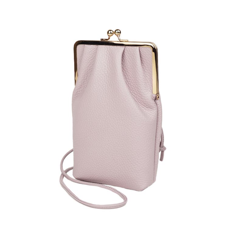 がま口スマホショルダー スマホポシェット スマホポーチ[品番