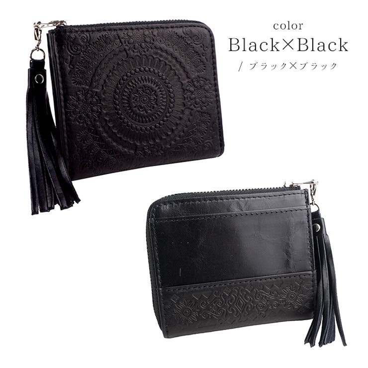 財布 L字ファスナー財布 ミニ財布[品番：EMNB0001106]｜e-mono