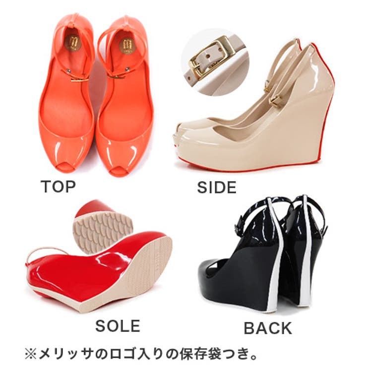 melissa：アンクルストラップウェッジソールラバーパンプス[品番：EZ000000475]｜e-zakkamania  stores（イーザッカマニアストアーズ）のレディースファッション通販｜SHOPLIST（ショップリスト）