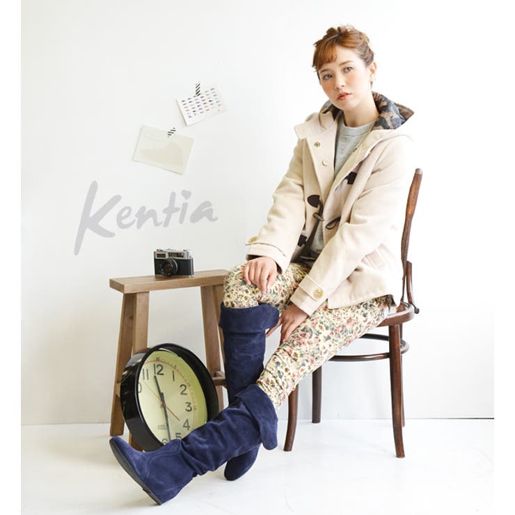 Kentia（ケンティア）LAKI-CRスエードニーハイブーツ[品番：EZ000000821]｜e-zakkamania  stores（イーザッカマニアストアーズ）のレディースファッション通販｜SHOPLIST（ショップリスト）