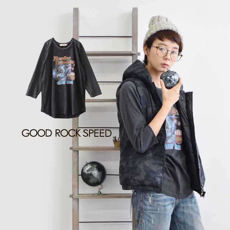 GOOD ROCK SPEED（グッドロックスピード）HOWLING Tシャツ[品番：EZ000005266]｜e-zakkamania  stores（イーザッカマニアストアーズ）のレディースファッション通販｜SHOPLIST（ショップリスト）