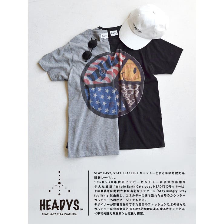 HEADYS Tシャツ［ピース］