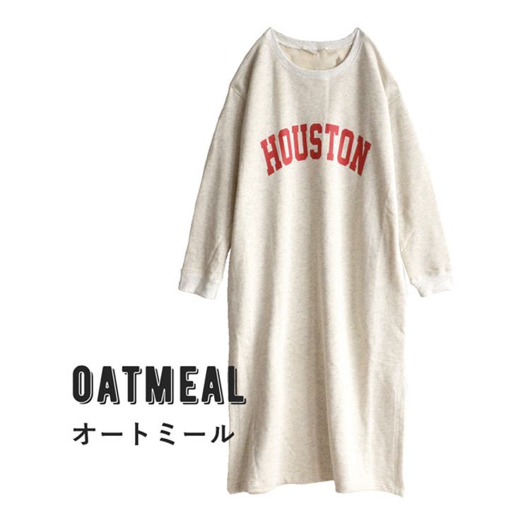 新品】 ロゴプリント スウェット／オートミール 3051