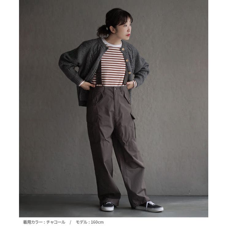 apartment department：サスペンダー付き カーゴパンツ[品番：EZ000012802]｜e-zakkamania  stores（イーザッカマニアストアーズ）のレディースファッション通販｜SHOPLIST（ショップリスト）