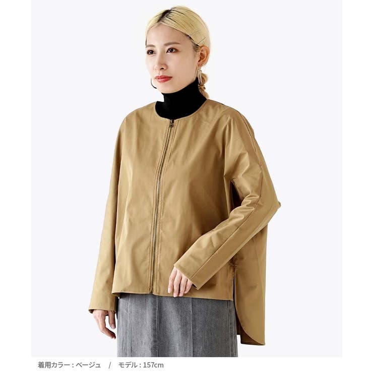 ノーカラー ブルゾン[品番：EZ000012052]｜e-zakkamania stores