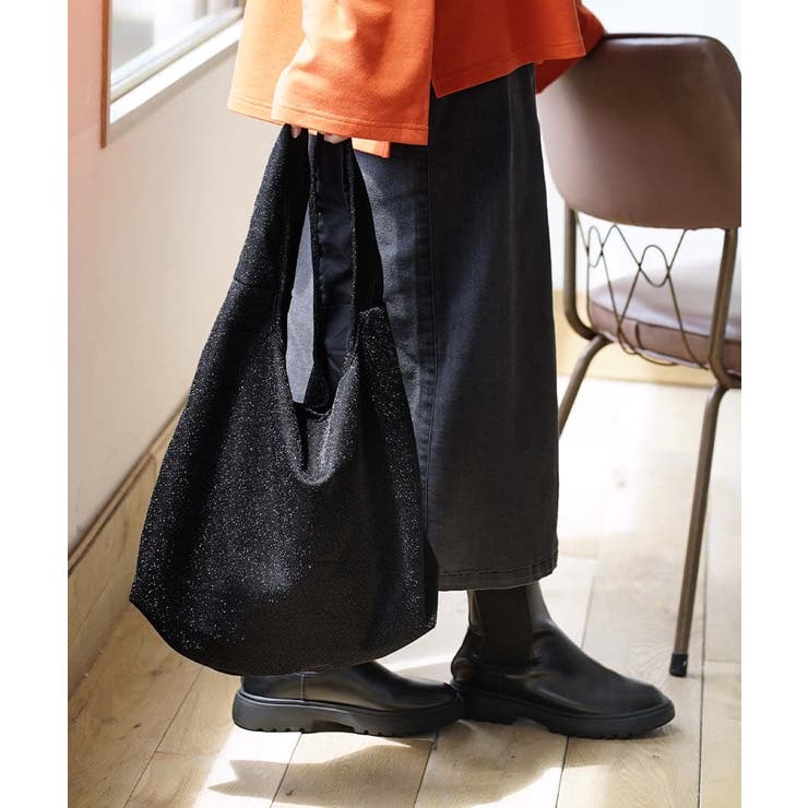 シャイニーラメ ワンショルダー トートバッグ[品番：EZ000013121