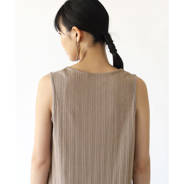 ISSEY MIYAKE - イッセイミヤケ リボン飾りクラッシュ トップス