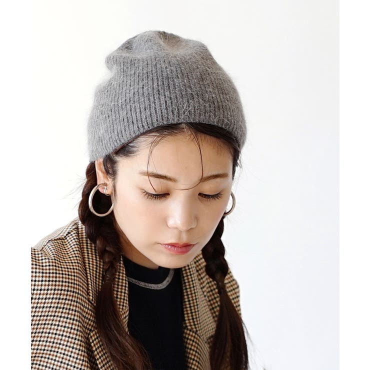 アンゴラ混 ニット帽[品番：EZ000013460]｜e-zakkamania stores