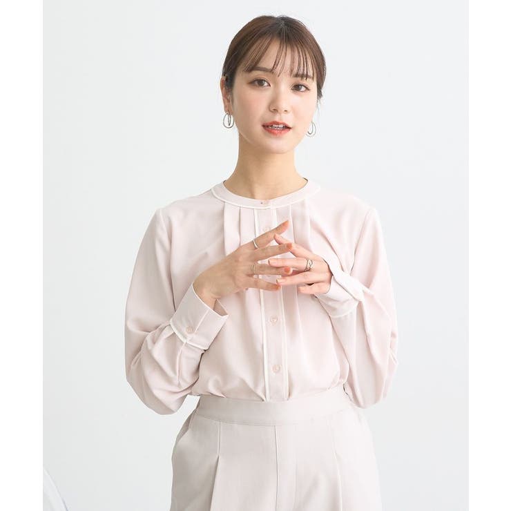 アーツアンドサイエンス　コットンリネン　フロントタックブラウス　M アーツアンドサイエンス コットンリネン フロントタックブラウス M