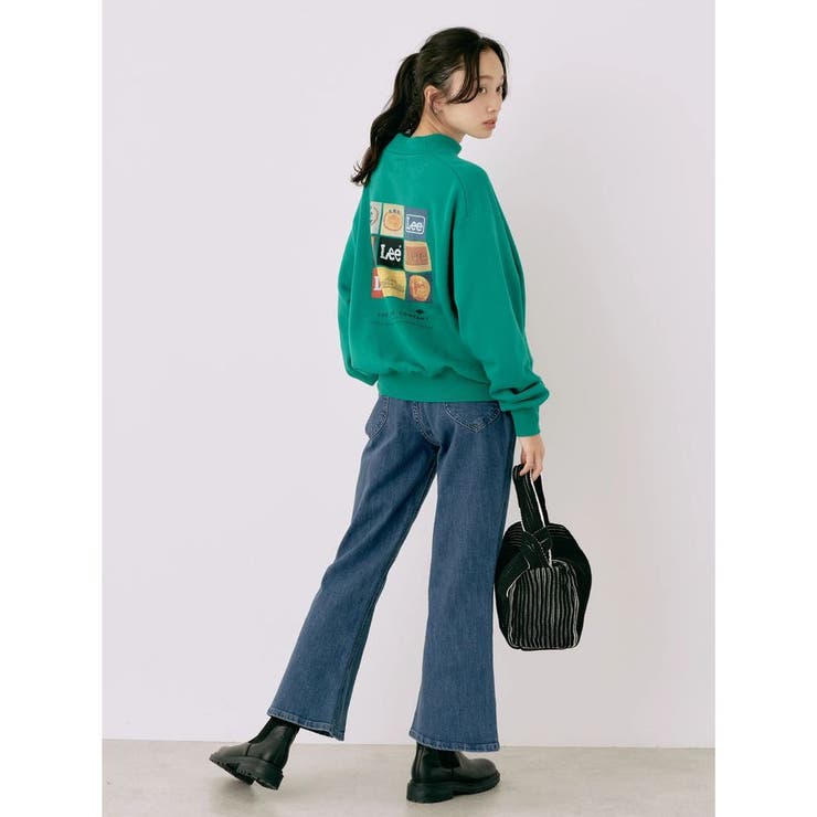 Lee×e.m.a.e.スリットフレアデニムパンツ[品番：EMEW0041158