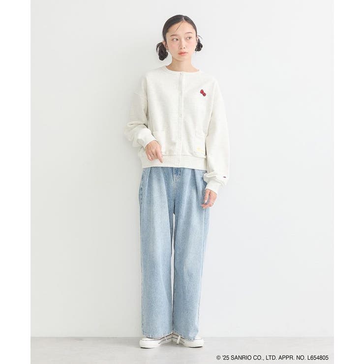 チャンピオン ハローキティ×emae裏毛カーディガン[品番