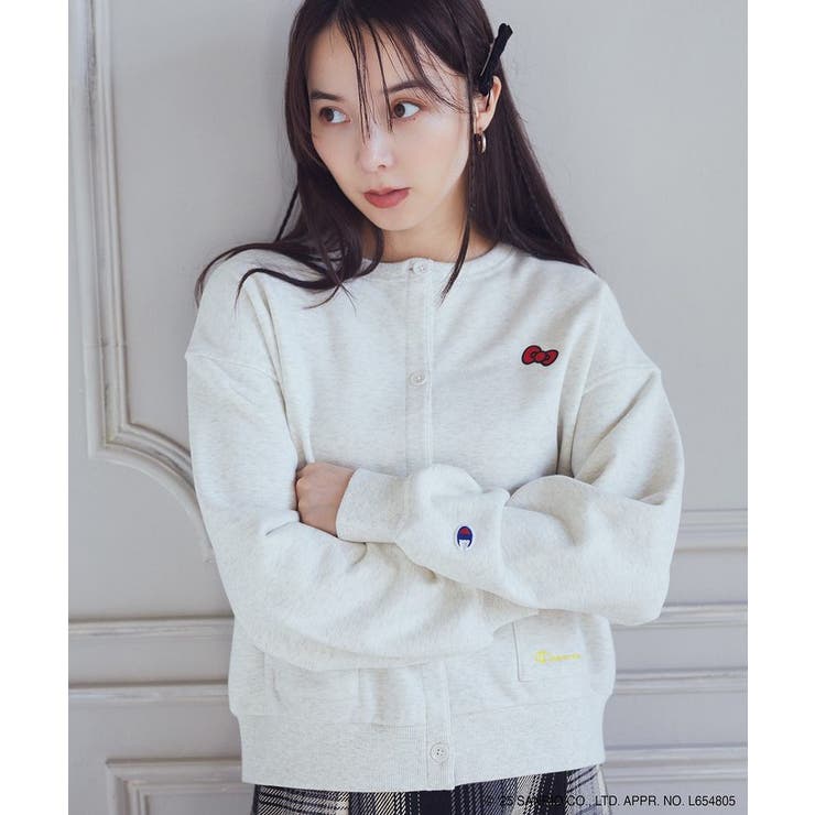 チャンピオン ハローキティ×emae裏毛カーディガン 新品 チャンピオン ハローキティ×emae裏毛カーディガン[品番