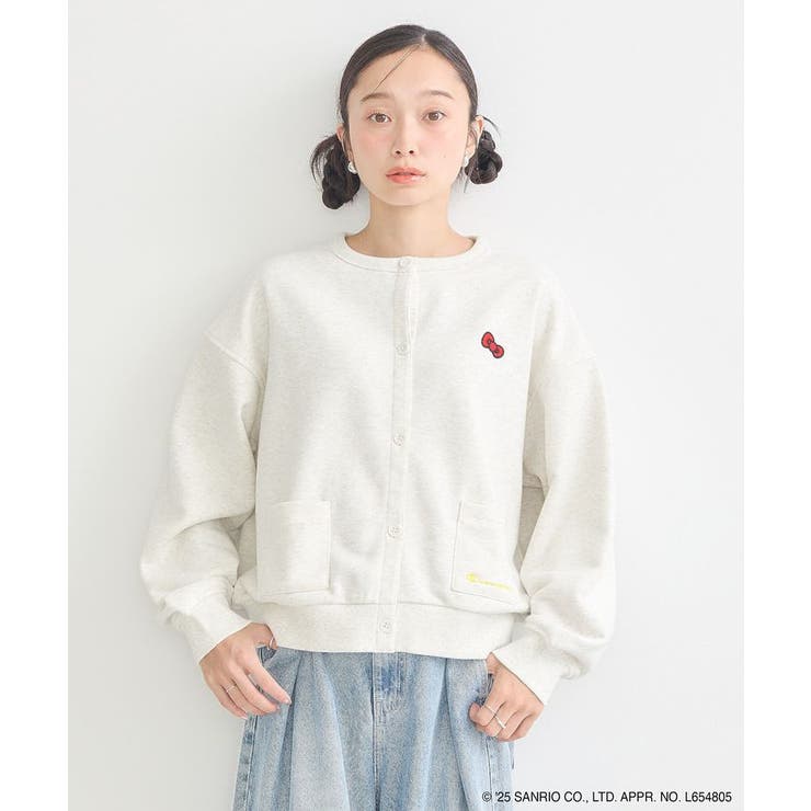 チャンピオン ハローキティ×emae裏毛カーディガン[品番