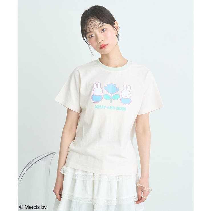 miffy/earth Rose ringer Tee | earth music&ecology  | 詳細画像13 