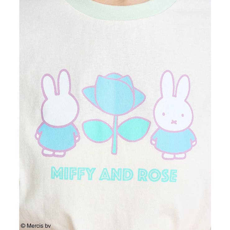 miffy/earth Rose ringer Tee | earth music&ecology  | 詳細画像25 
