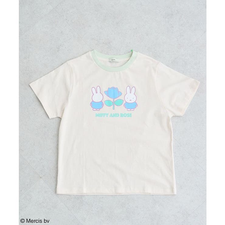 miffy/earth Rose ringer Tee | earth music&ecology  | 詳細画像37 