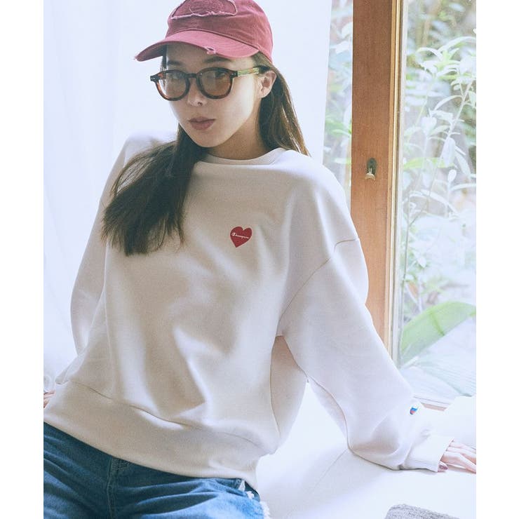 Champion×emaeポンチハートスウェット[品番：EMEW0050237]｜earth 
