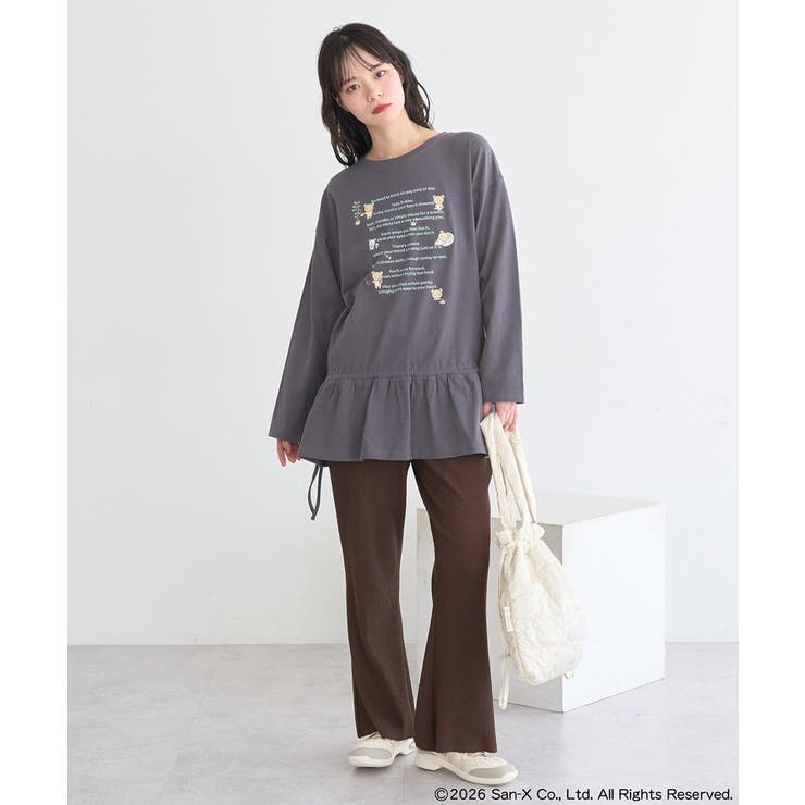 リラックマ×earth ブラウジングロンT | earth music&ecology  | 詳細画像12 