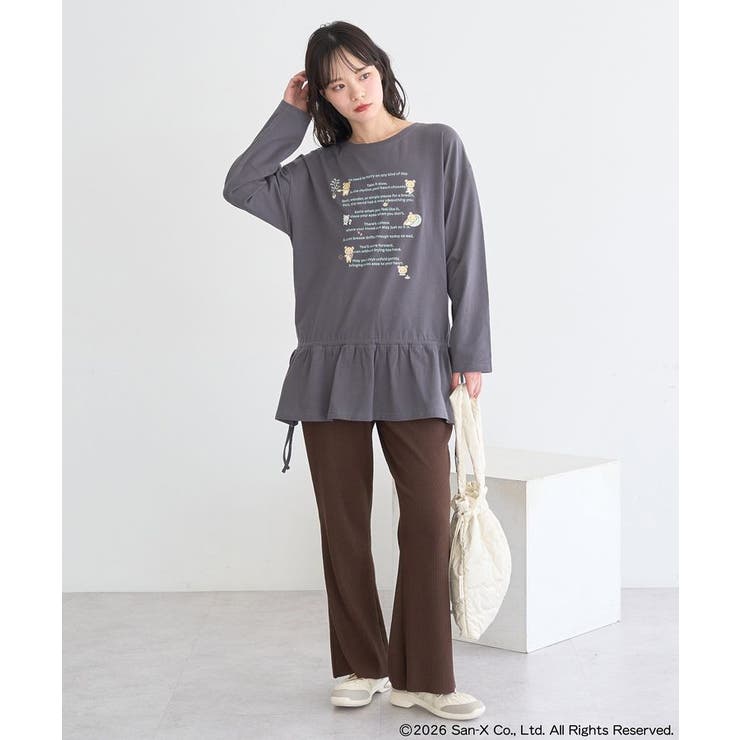 リラックマ×earth ブラウジングロンT | earth music&ecology  | 詳細画像13 