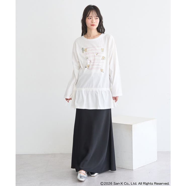 リラックマ×earth ブラウジングロンT | earth music&ecology  | 詳細画像6 