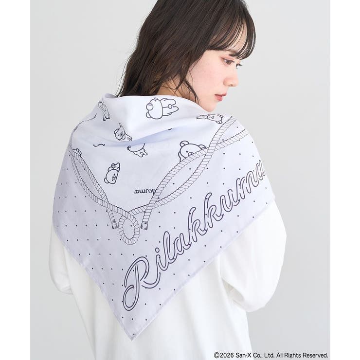 リラックマ×earth アソートドットスカーフ | earth music&ecology  | 詳細画像2 