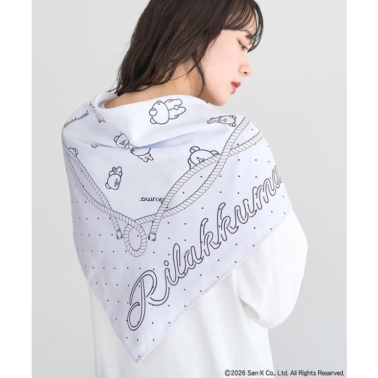 リラックマ×earth アソートドットスカーフ | earth music&ecology  | 詳細画像3 