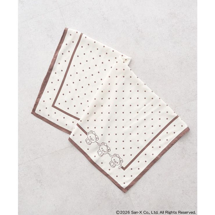 アイボリー | リラックマ×earth アソートドットスカーフ | earth music&ecology 